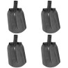 Tête de pelle 4 pcs Argent 33 x 21 cm Acier enduit de poudre 514442514442