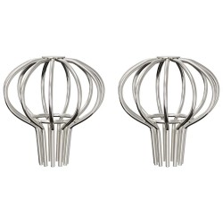 Garde-feuilles de Gouttière 2 pcs Argent 50 mm Acier inoxydable 514446514446