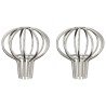 Garde-feuilles de Gouttière 2 pcs Argent 50 mm Acier inoxydable 514446514446