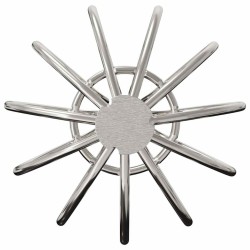 Garde-feuilles de Gouttière 8 pcs Argent 50 mm Acier inoxydable 514448514448