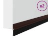 Brosses de porte adhésives 2 pcs Marron 100 cm 514449514449