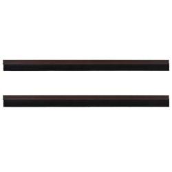 Brosses de porte adhésives 2 pcs Marron 100 cm 514449514449