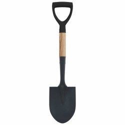 Pelle Noir 68,5 cm Acier Émaillé et Bois Massif 514450514450