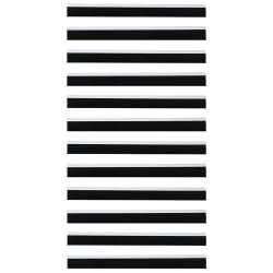 Brosses de porte adhésives 12 pcs Blanc 100 cm 514451514451