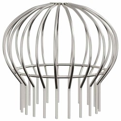 Garde-feuilles de Gouttière 8 pcs Argent 160 mm 514453514453