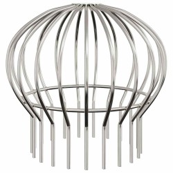 Garde-feuilles de Gouttière 8 pcs Argent 160 mm 514453514453