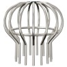 Garde-feuilles de Gouttière 8 pcs Argent 110 mm 514455514455
