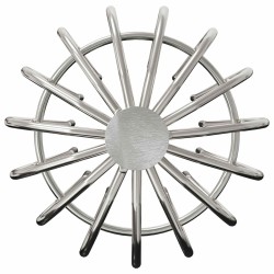 Garde-feuilles de Gouttière 8 pcs Argent 110 mm 514455514455