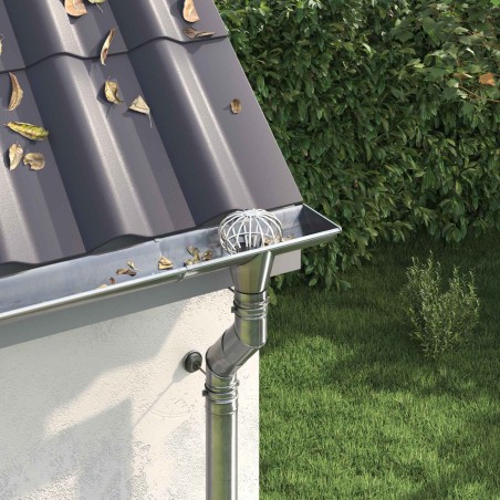 Garde-feuilles de Gouttière 2 pcs Argent 110 mm 514456514456