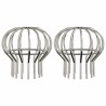 Garde-feuilles de Gouttière 2 pcs Argent 110 mm 514456514456