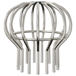 Garde-feuilles de Gouttière 2 pcs Argent 110 mm 514456514456