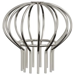 Garde-feuilles de Gouttière 8 pcs Argent 75 mm Acier inoxydable 514457514457