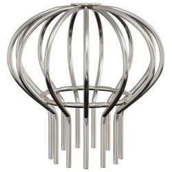 Garde-feuilles de Gouttière 8 pcs Argent 75 mm Acier inoxydable 514457514457