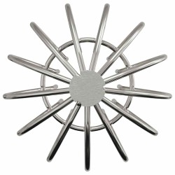 Garde-feuilles de Gouttière 2 pcs Argent 75 mm Acier inoxydable 514458514458