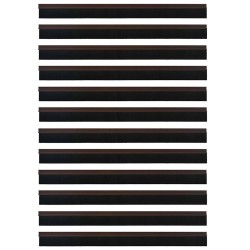 Brosses de porte adhésives 12 pcs Marron 100 cm 514459514459