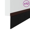 Brosses de porte adhésives 12 pcs Marron 100 cm 514460514460