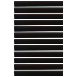 Brosses de porte adhésives 12 pcs Marron 100 cm 514460514460