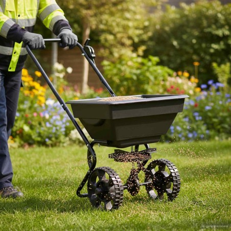 Épandeur Noir 82 x 46 x 75 cm PVC et Acier 514464514464