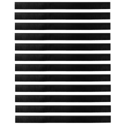 Brosses d'étanchéité pour porte à visser 12 pcs Noir 100 cm 514466514466