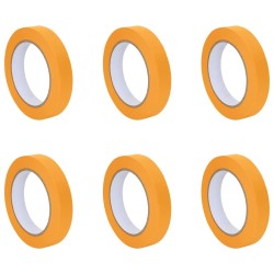 Rubans de masquage pour peintre 6 pcs Jaune 19mm x 50m Papier 514467514467