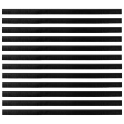 Brosses d'étanchéité pour porte à visser 12 pcs Noir 100 cm 514468514468