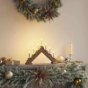 Pont de bougie de Noël Marron 39.5 x 5 x 29 cm Pin massif 514476514476