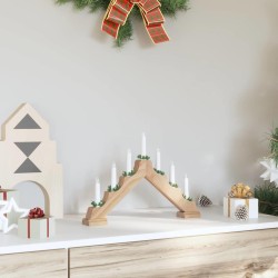 Pont de bougie de Noël Marron 39.5 x 5 x 29 cm Pin massif 514476514476
