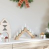 Pont de bougie de Noël Marron 39.5 x 5 x 29 cm Pin massif 514476514476