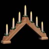 Pont de bougie de Noël Marron 39.5 x 5 x 29 cm Pin massif 514476514476