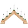 Pont de bougie de Noël Marron 39.5 x 5 x 29 cm Pin massif 514476514476