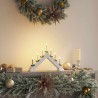 Pont de bougie de Noël Blanc 39.5 x 5 x 29 cm Pin massif 514478514478