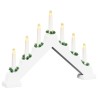 Pont de bougie de Noël Blanc 39.5 x 5 x 29 cm Pin massif 514478514478