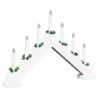 Pont de bougie de Noël Blanc 39.5 x 5 x 29 cm Pin massif 514478514478