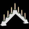 Pont de bougie de Noël Blanc 39.5 x 5 x 29 cm Pin massif 514478514478