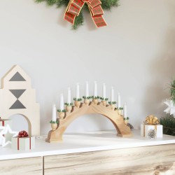 Arche de Bougies de Noël avec 10 Bougies LED Marron 514480514480