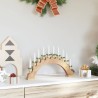 Arche de Bougies de Noël avec 10 Bougies LED Marron 514480514480