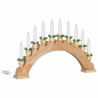 Arche de Bougies de Noël avec 10 Bougies LED Marron 514480514480