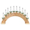 Arche de Bougies de Noël avec 10 Bougies LED Marron 514480514480