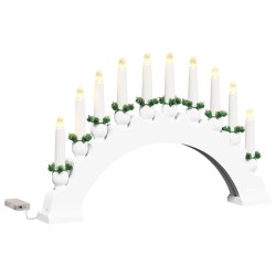 Arche de Bougies de Noël avec 10 Bougies LED Blanc 514481514481