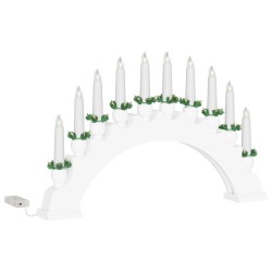 Arche de Bougies de Noël avec 10 Bougies LED Blanc 514481514481