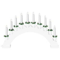Arche de Bougies de Noël avec 10 Bougies LED Blanc 514481514481