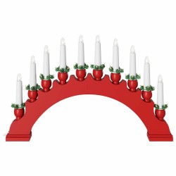 Arche de Bougies de Noël avec 10 Bougies LED Rouge 514482514482