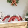 Arche de Bougies de Noël avec 10 Bougies LED 3 pcs Rouge 514483514483