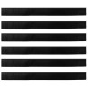 Brosses d'étanchéité pour porte à visser 6 pcs Noir 100 cm 514487514487