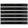 Brosses d'étanchéité pour porte à visser 6 pcs Noir 100 cm 514488514488