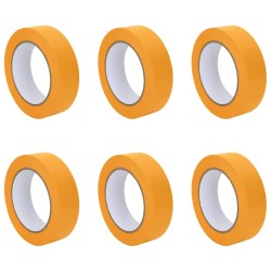 Rubans de masquage pour peintre 6 pcs Jaune 30mm x 50m Papier 514491514491
