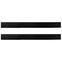 Brosses de porte adhésives 2 pcs Marron 100 cm 514497514497