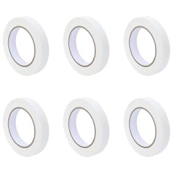 Rubans de masquage pour peintre 6 pcs Blanc 19mm x 50m Papier 514504514504