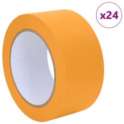 Rubans de masquage pour peintre 24 pcs Jaune 50 mm x 50 m 514506514506