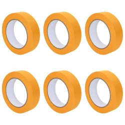 Rubans de masquage pour peintre 6 pcs Jaune 25 mm x 50 m Papier 514507514507